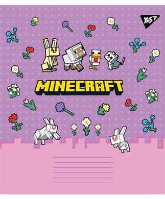 Тетрадь ученическая школьная Yes Minecraft Spring А5 24 листов клетка