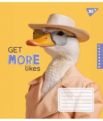 Зошит шкільний Yes Get more likes 24 аркушів лінія