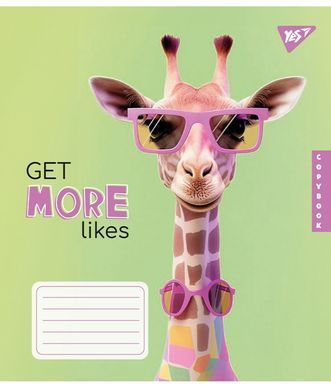 Зошит шкільний Yes Get more likes 24 аркушів лінія