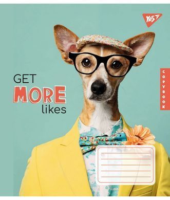 Зошит шкільний Yes Get more likes 24 аркушів лінія