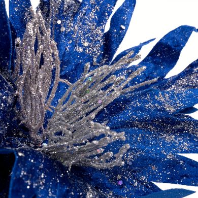 Цветок декоративный Novogod'ko Хризантема, синий, 40 см