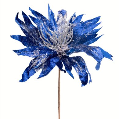 Цветок декоративный Novogod'ko Хризантема, синий, 40 см