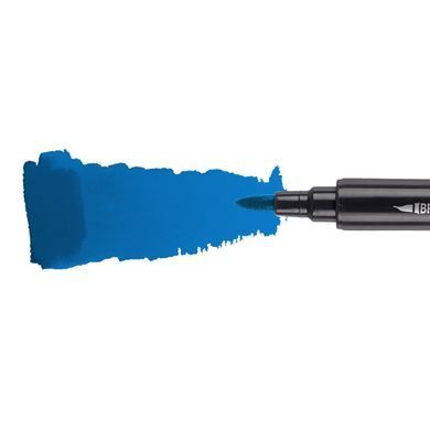 Маркер акварельный SANTI Brush Marker SWB-16 синий двусторонний