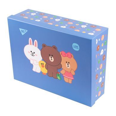 Настільний органайзер в наборі YES Line Friends картонний, 4 предмети