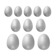 Пенопластовые заготовки SANTI Яйцо 11 штук мікс розмірів