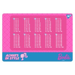 Подкладка для стола Yes Barbie с подсказками таблица умножения А3
