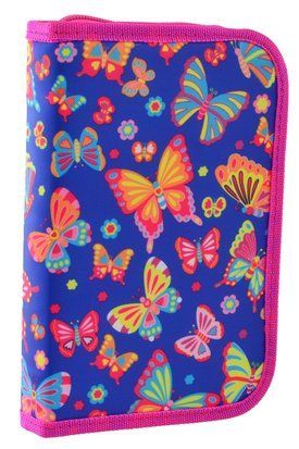 Пенал твердий Smart одинарний з клапаном HP-03 "Butterfly dance"