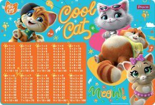Подложка для стола 1Вересня детская "44 Cats" (табл.умножения)