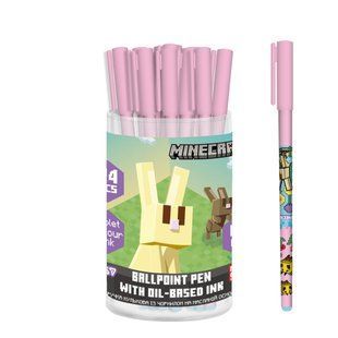 Ручка кулькова Yes Minecraft Spring 0,7 мм фіолетова