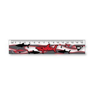 Линейка YES 15 см Shark