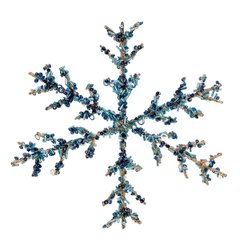 Декор Yes!Fun Снежинка, голубая, 20 см