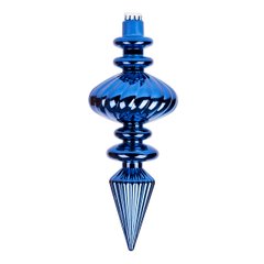 Новогодняя игрушка Novogod'ko Сосулька, пластик, 23 cм, синяя, глянец