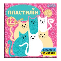 Пластилин 1Вересня 12 цв. "I am a cat", Украина