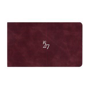 Щотижневик Leo Planner Clarity датований 2027 м'який винний 128 сторінок 10х17 см