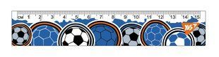 Линейка YES 15см "Football"