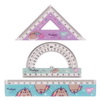 Набор линеек Yes (3 предмета) Pusheen, линейка 15 см