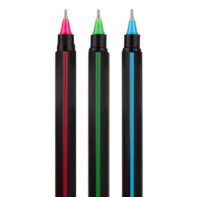 Ручка шариковая YES "Triangular Black", 0,7 мм, синяя
