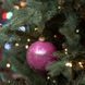 Новорічна куля Novogod'ko, скло, 12 см, рожева, глянець, мармур 2 з 2