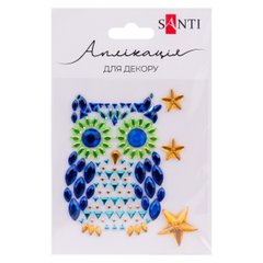 Аппликация SANTI из страз самоклеющихся Owl 9,5х8 см
