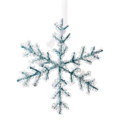 Декор Yes!Fun Снежинка, светло-голубая, 15 см