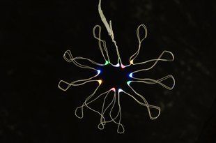 Електрогірлянди Yes! Fun LED-нить, 10 ламп, багатобарвна, 1,10 м., 1 реж.міганія, серебрян