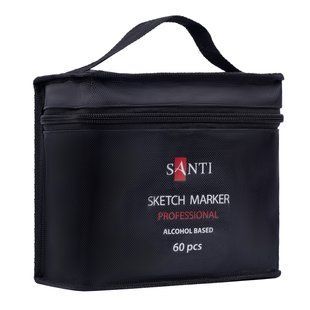 Набор маркеров SANTI, спиртовые, в сумке, 60 шт