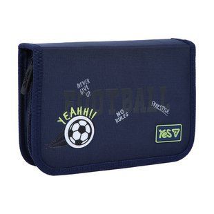 Пенал твердий Yes одинарний з клапаном Football HP-03