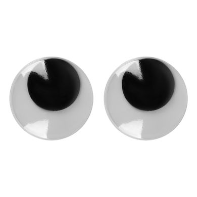 Глазки SANTI самоклеющиеся черные 30мм 12 шт