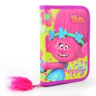 Пенал твердий 1 Вересня одинарний з клапаном Trolls, 20.5*14*3.5