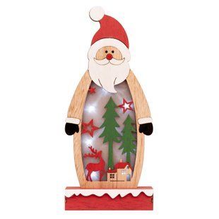 Фигурка декоративная Novogod'ko "Дед Мороз", 28 см, LED