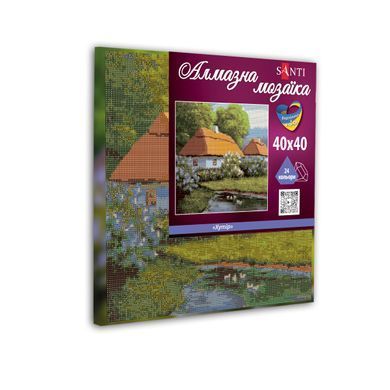 Алмазна мозаїка SANTI Хутір 40*40см на підрамнику