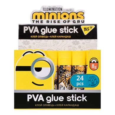 Клей-карандаш YES, 8г, PVA "Minions"