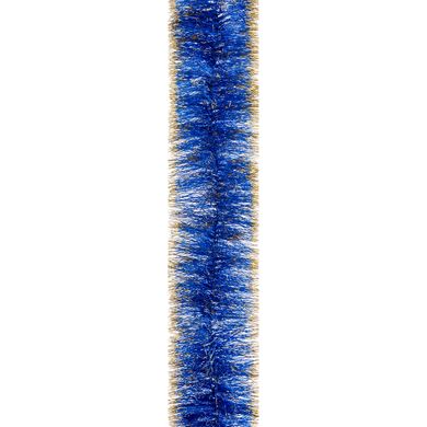 Мішура 75 Novogod'ko (синя з золотими кінч.) 2м