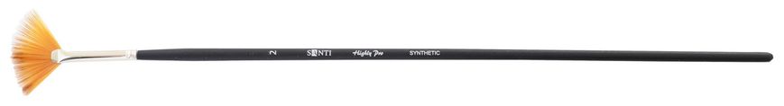 Пензель худож. синтетика "Santi Highly Pro", довга ручка, віяловий, №2.