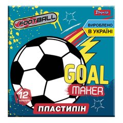 Пластилин 1Вересня 12 цв. "Team football", Украина