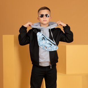 Сумка на пояс YES SP-28 "Гусь", блакитний