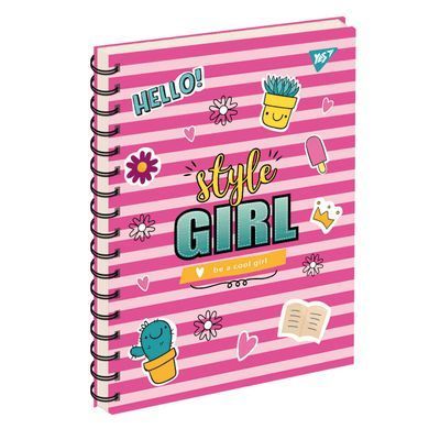 зошит для записів А5/144 пл.обкл. STYLE GIRL YES