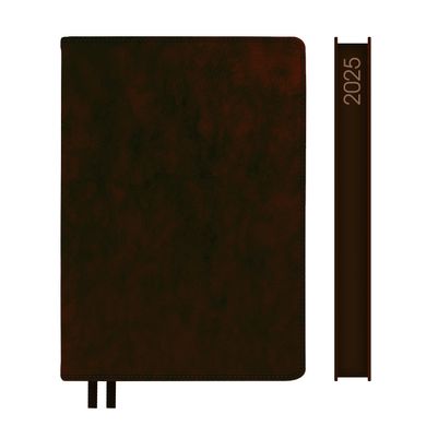 Ежедневник А5 Leo Planner датированный 2025 Case темно коричневый 368 стр