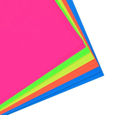 Набір кольорового паперу неонового А4 (10 арк) самоклейного