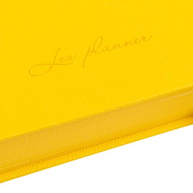 Ежеденевник 12x20см Leo Planner датированный 2024 Tiffany желто голубой