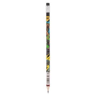 Олівець чорнографітний YES Jurassic World круглий з ластиком
