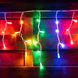 Электрогирлянда-штора LED уличная Yes! Fun, 80 ламп, IP 65, многоцветная , белый провод 1 из 3