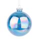 Новогодний шар Novogod'ko, стекло, 12 см, синий, глянец, мрамор 1 из 3
