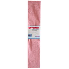 Папір гофрований 1Вересня перламутровий рожевий 20% (50 см * 200 см)