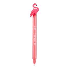 Ручка масляна YES «Caribbean flamingo» автоматична, 0,7 мм, синя