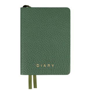 Щоденник діловий Leo Planner Flow А6 датований 2027 м'який зелений 352 сторінки