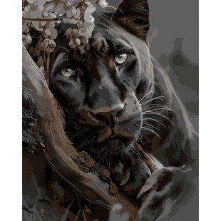 Картина за номерами SANTI "Чорна пантера", 40*50см