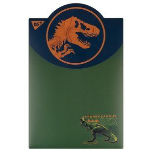 Папка конверт YES А4 на липучке Jurassic World вертикальная