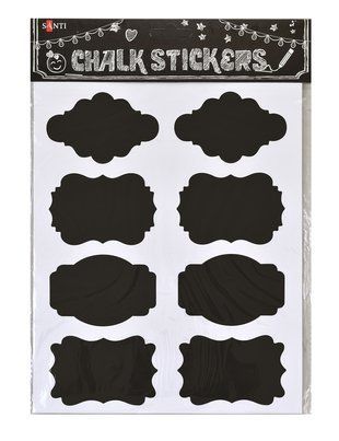 Меловый стикер-наклейка Santi 8шт/уп
