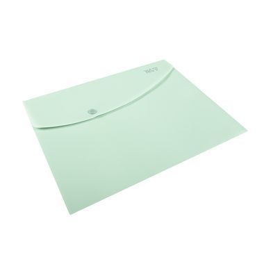 Папка-конверт Yes Fusion Turquoise А4 на кнопке